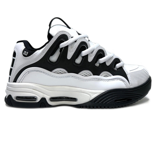 OSIRIS SHOES D3 2001 WHITE WHITE BLACK TRAINERS