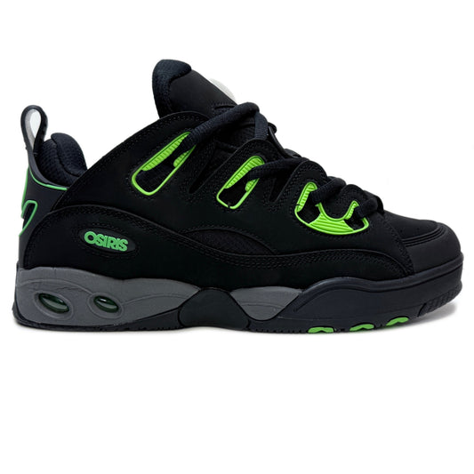OSIRIS SHOES D3 E BLACK CHARCOAL GREEN TRAINERS