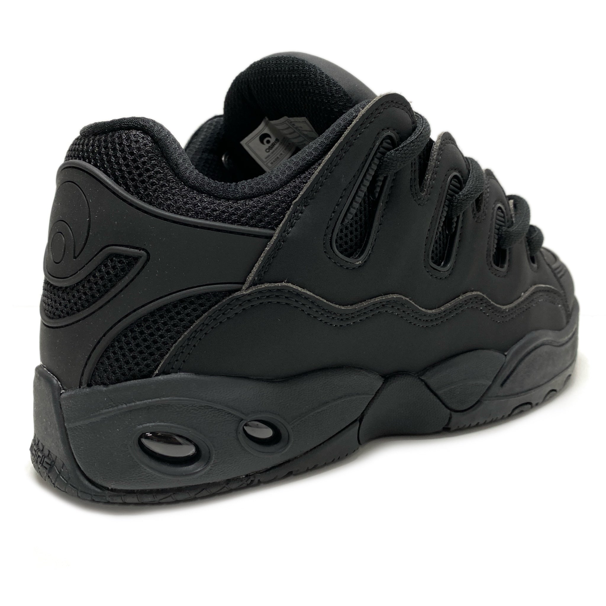 OSIRIS SHOES D3 OG BLACK BLACK BLACK TRAINERS Rageclothingstore