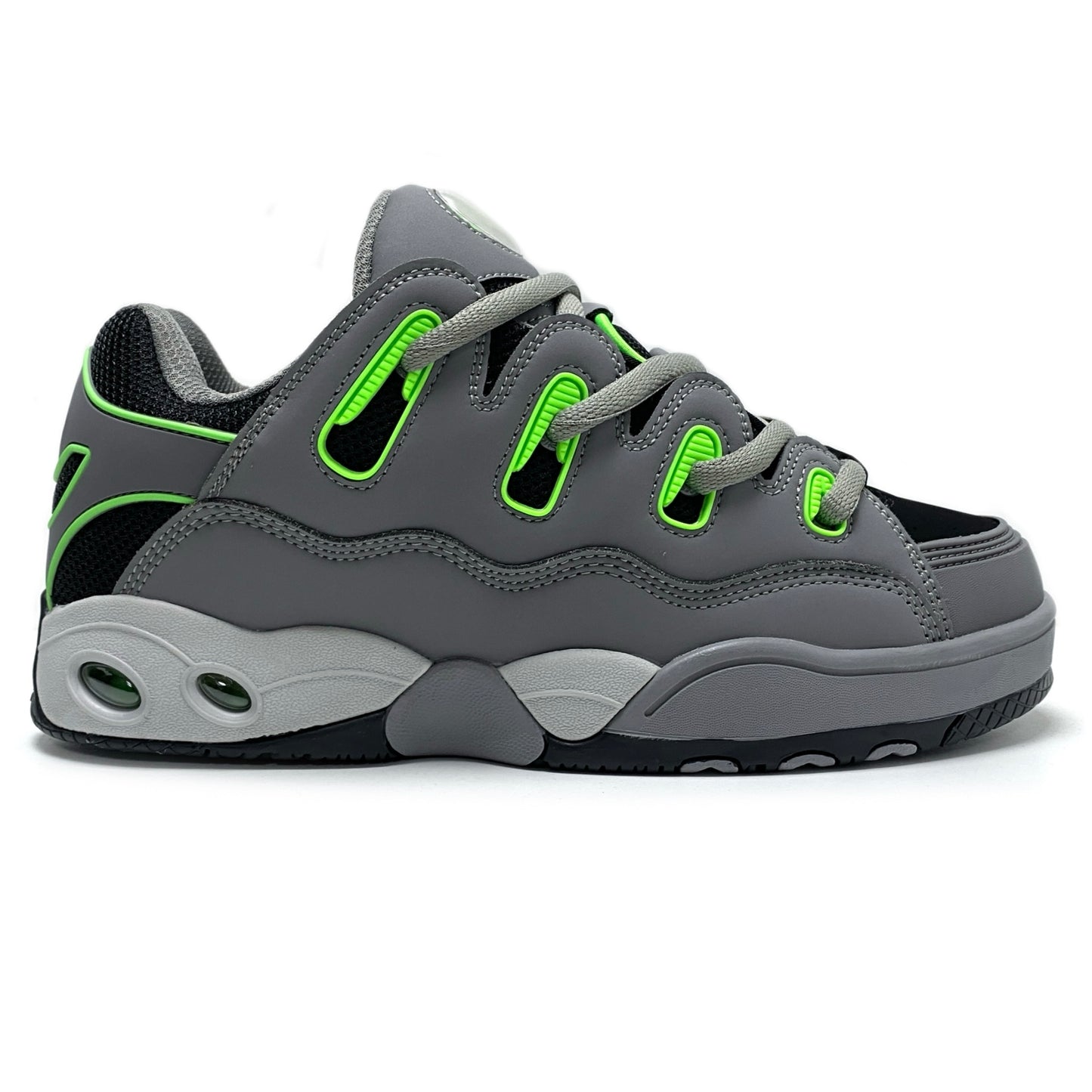 OSIRIS SHOES D3 OG BLACK GREY LIME TRAINERS