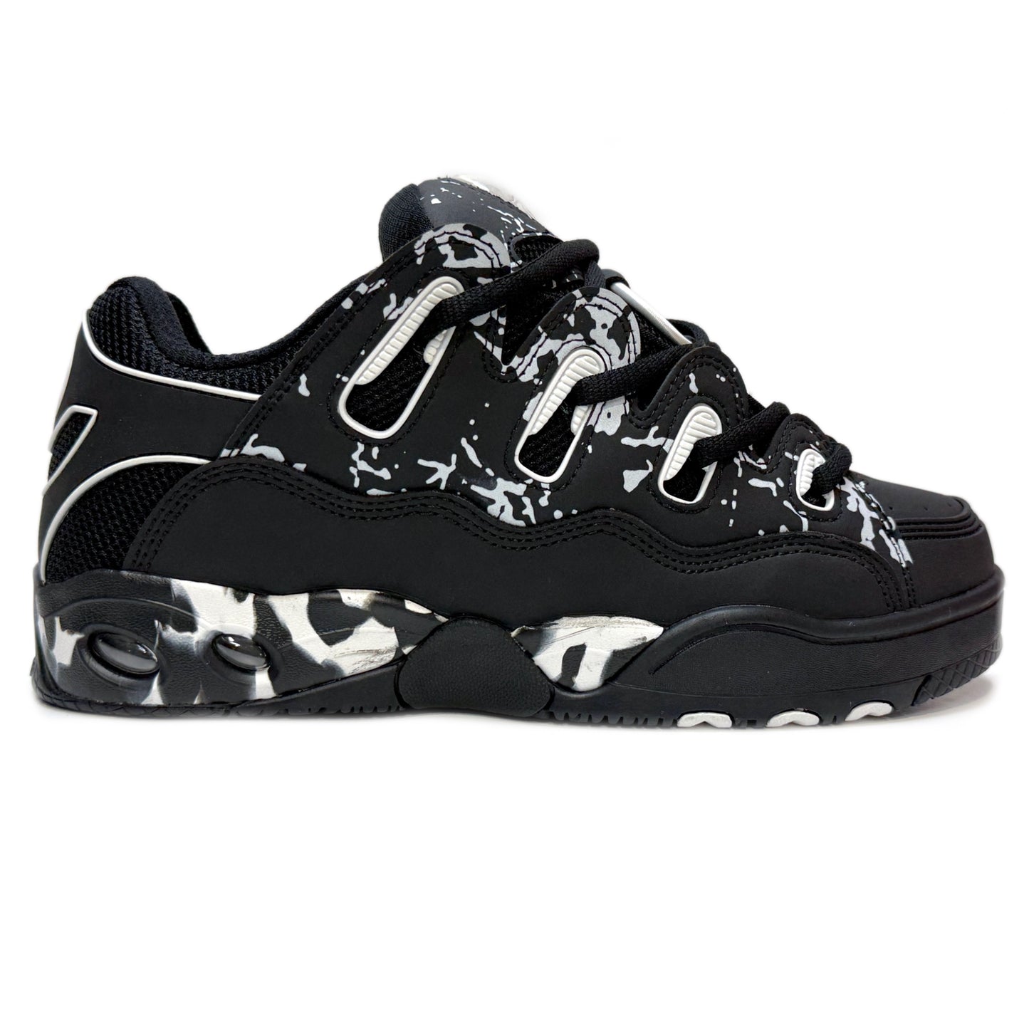 OSIRIS SHOES D3 OG BLACK WHITE MARBLE TRAINERS