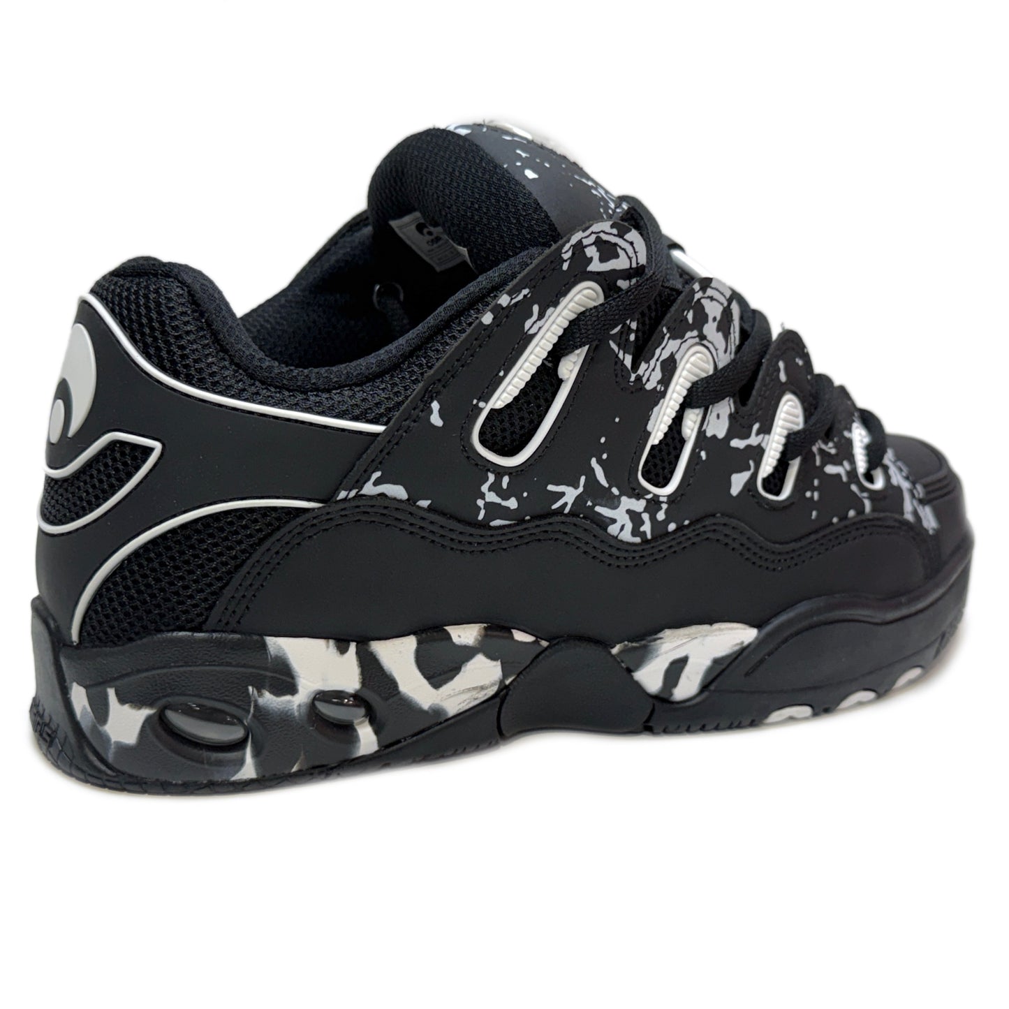 OSIRIS SHOES D3 OG BLACK WHITE MARBLE TRAINERS