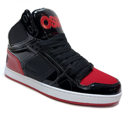 OSIRIS SHOES NYC 83 CLK BLACK BLACK RED TRAINERS