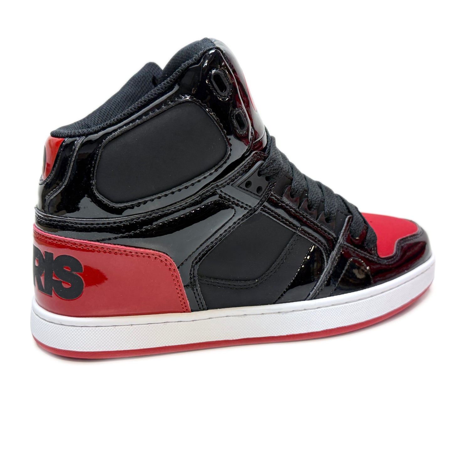 OSIRIS SHOES NYC 83 CLK BLACK BLACK RED TRAINERS