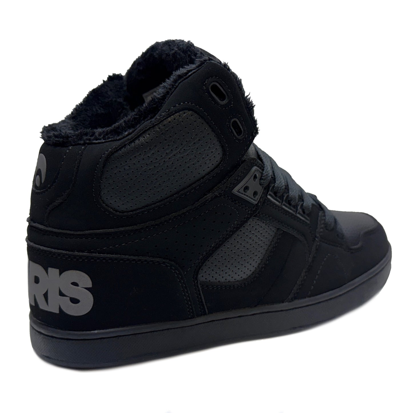 OSIRIS SHOES NYC 83 CLK BLACK BLACK SHEARLING TRAINERS