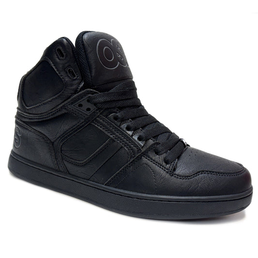 OSIRIS SHOES NYC 83 CLK BLACK BLACK WRINKLE TRAINERS