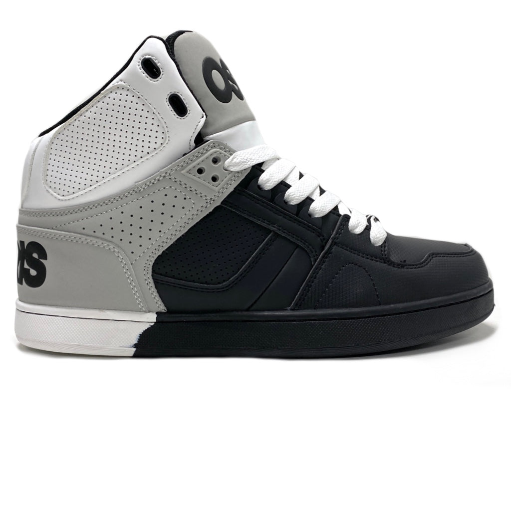 OSIRIS SHOES NYC 83 CLK WHITE BLACK DIP TRAINERS