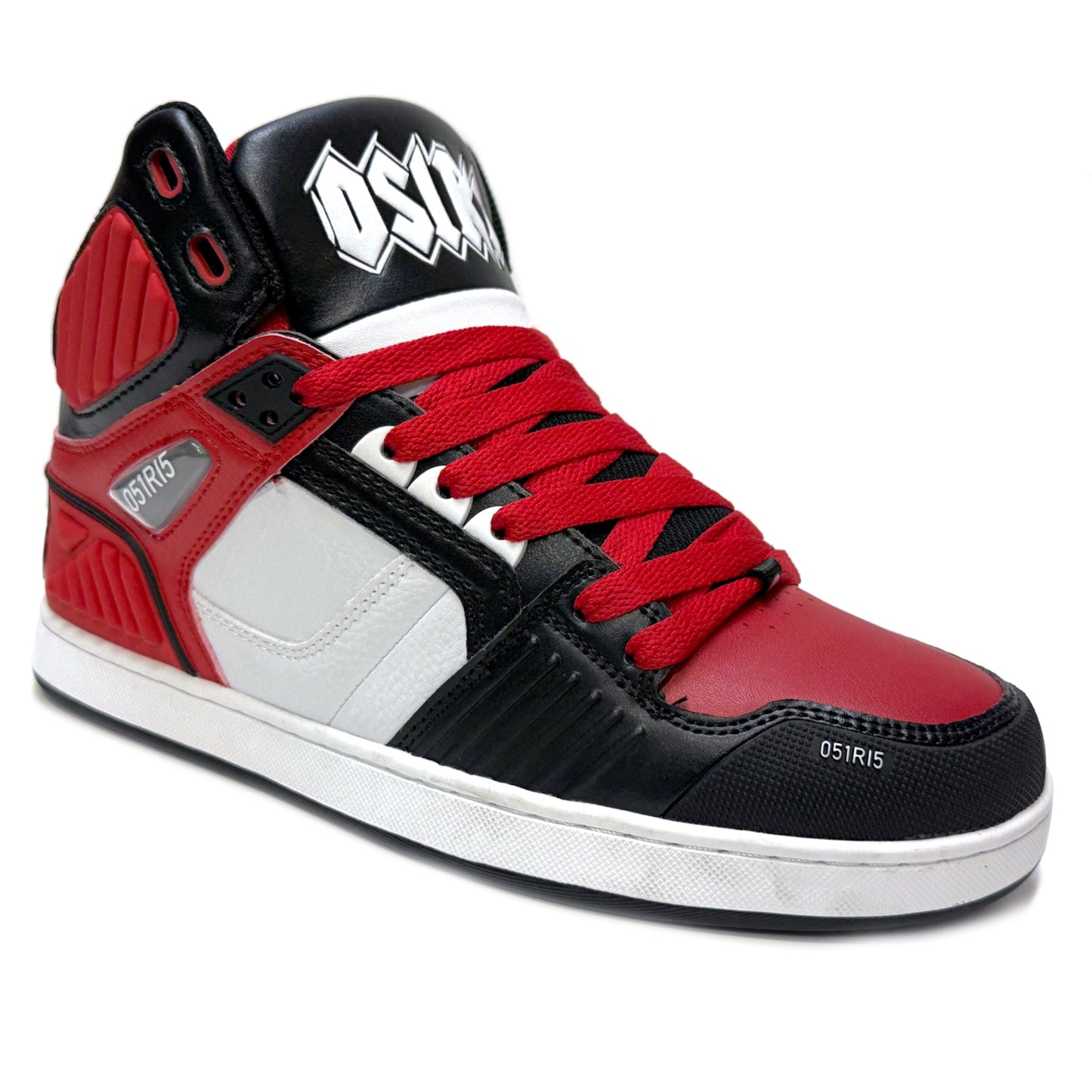 OSIRIS SHOES NYC 83 CLK WHITE RED BLACK TRAINERS
