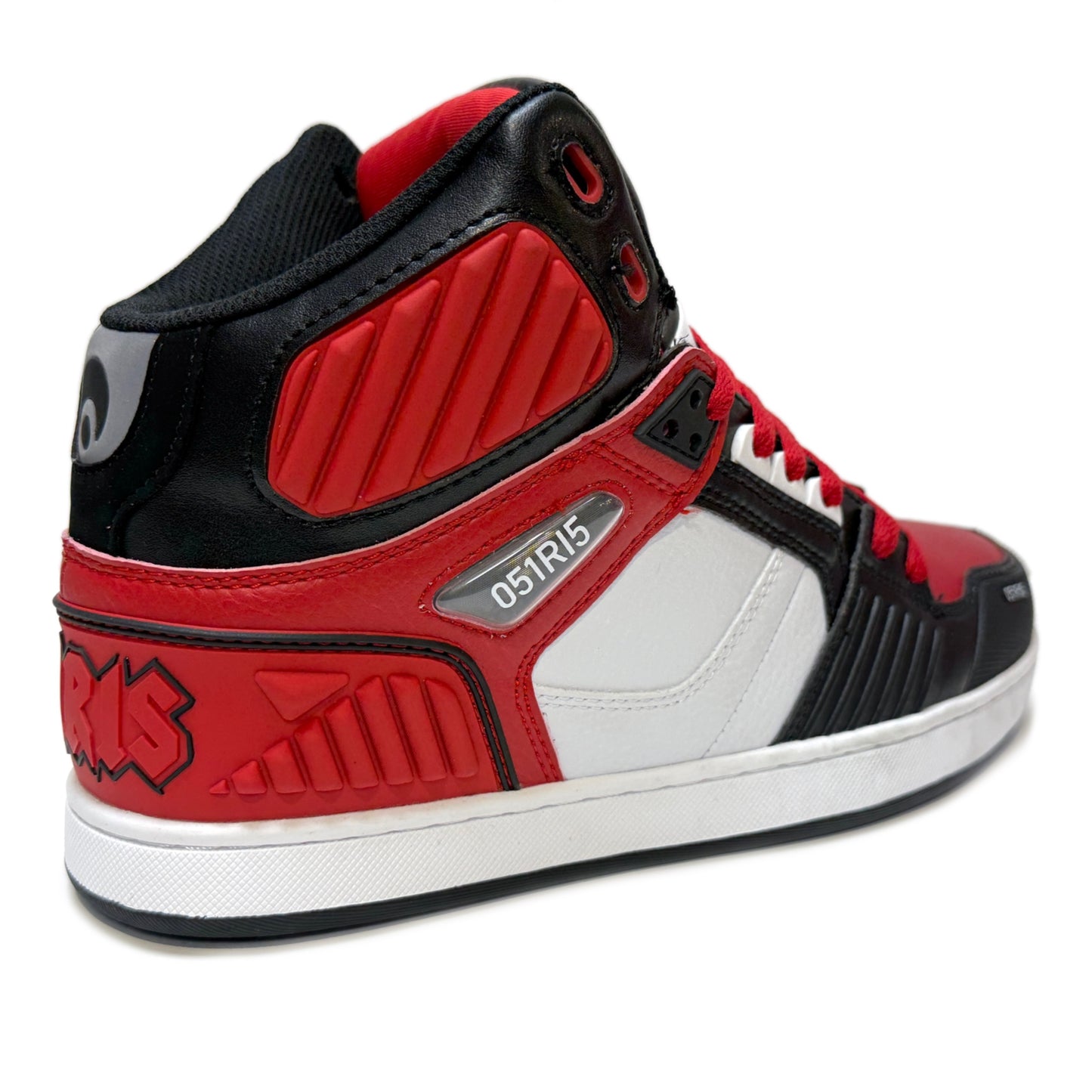OSIRIS SHOES NYC 83 CLK WHITE RED BLACK TRAINERS