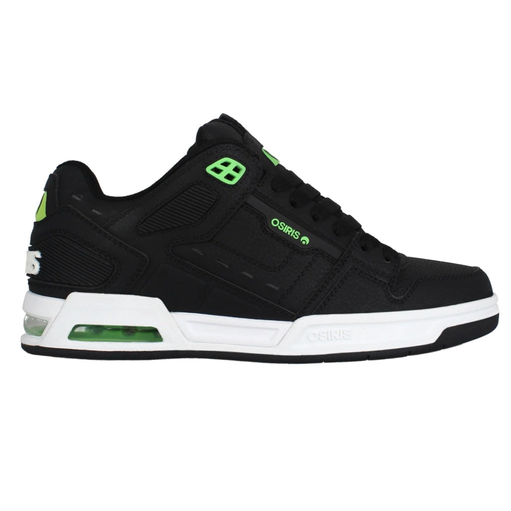 OSIRIS SHOES PERIL BLACK BLACK GREEN TRAINERS