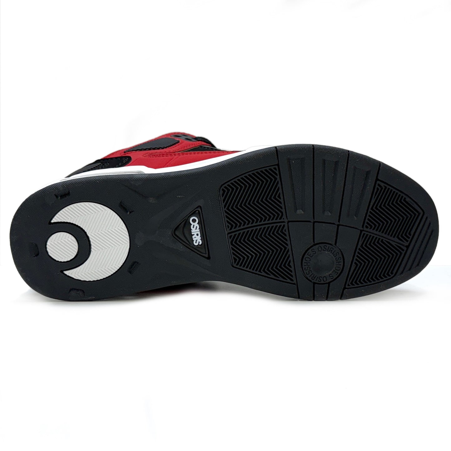 OSIRIS SHOES PERIL BLACK WHITE RED TRAINERS