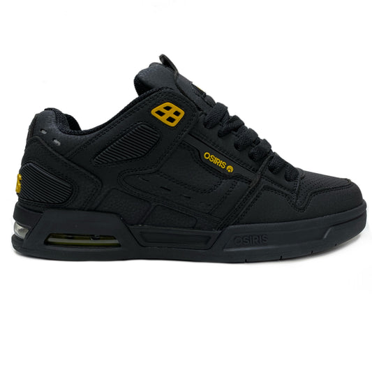 OSIRIS SHOES PERIL BLACK YELLOW TRAINERS