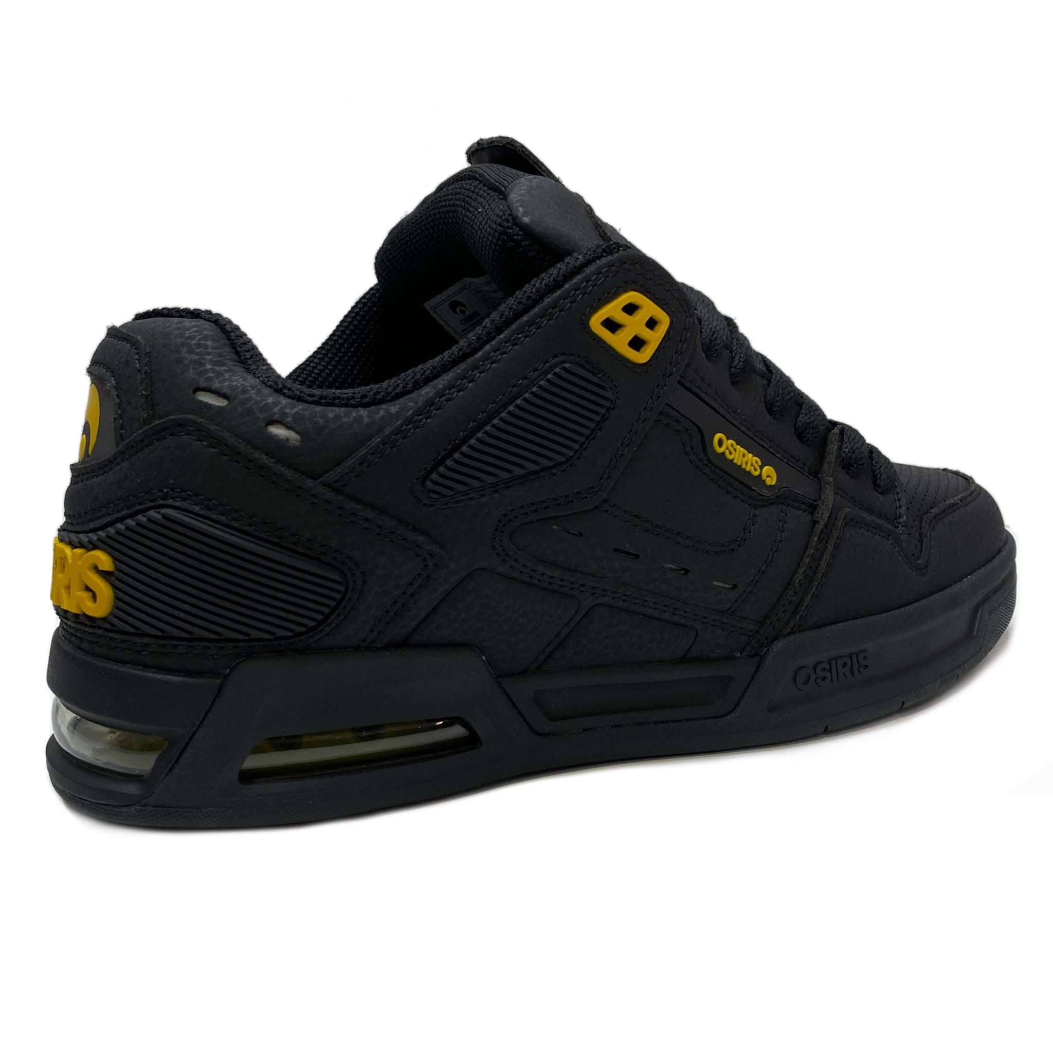 OSIRIS SHOES PERIL BLACK YELLOW TRAINERS Rageclothingstore