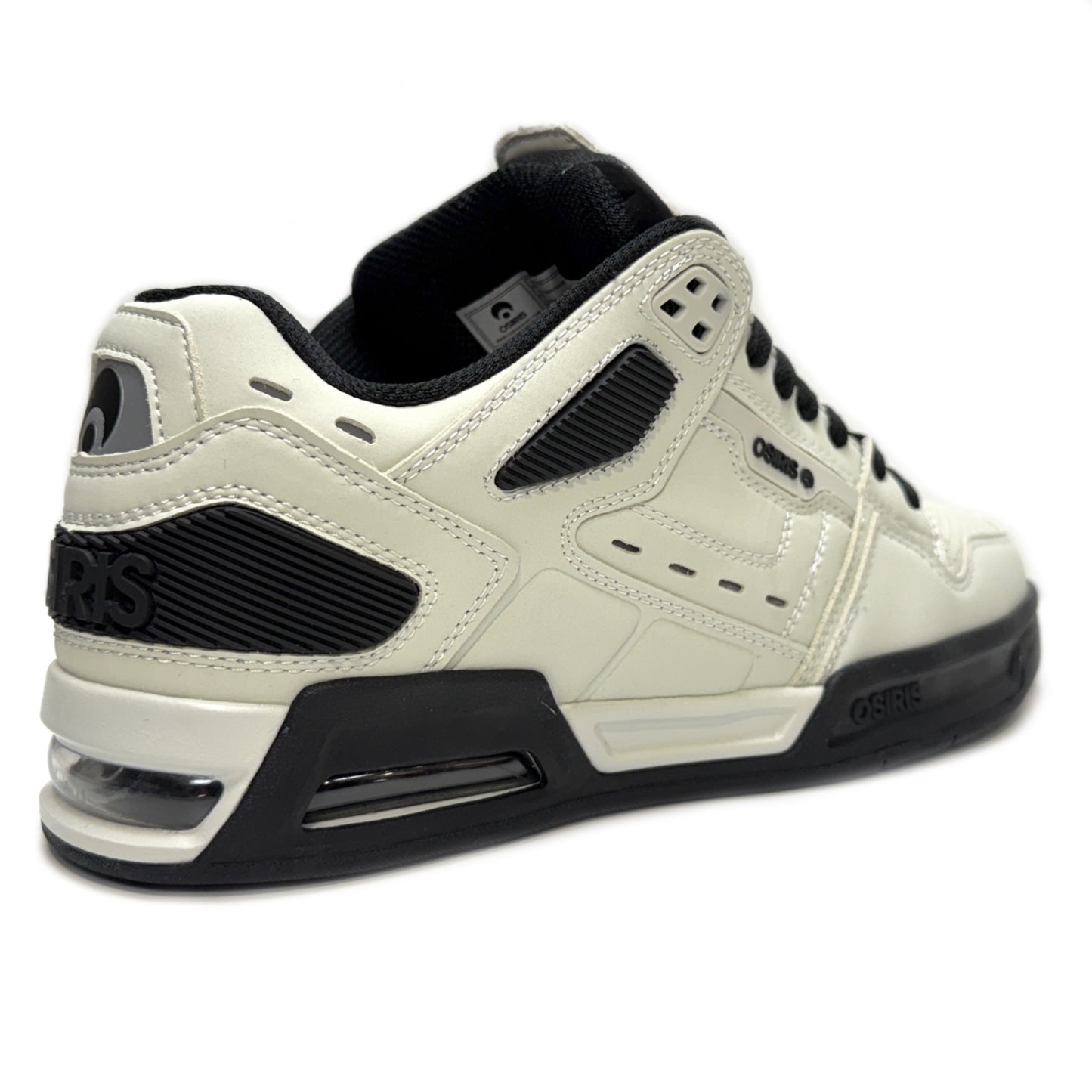 OSIRIS SHOES PERIL EGGSHELL WHITE BLACK TRAINERS