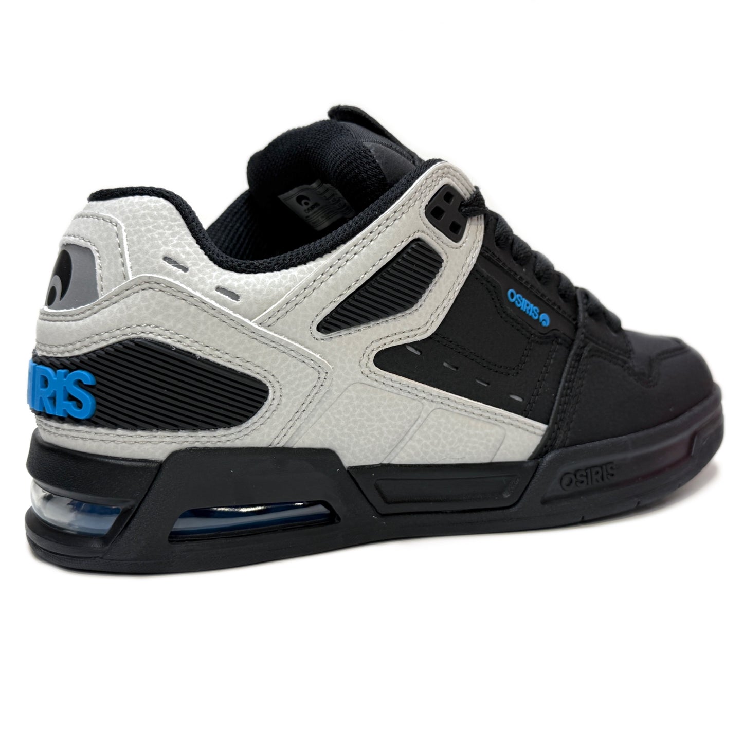 OSIRIS SHOES PERIL GREY BLACK CYAN TRAINERS