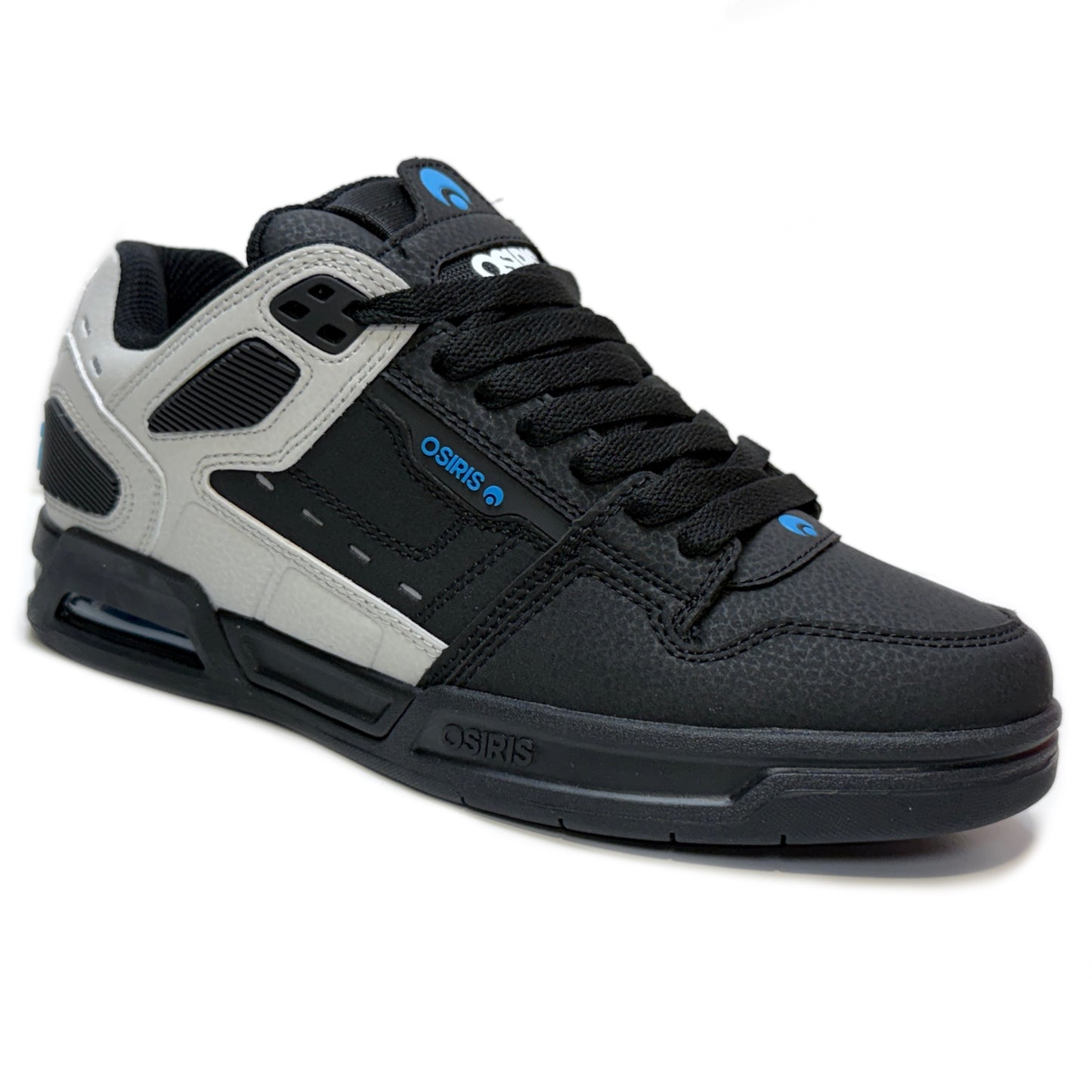 OSIRIS SHOES PERIL GREY BLACK CYAN TRAINERS