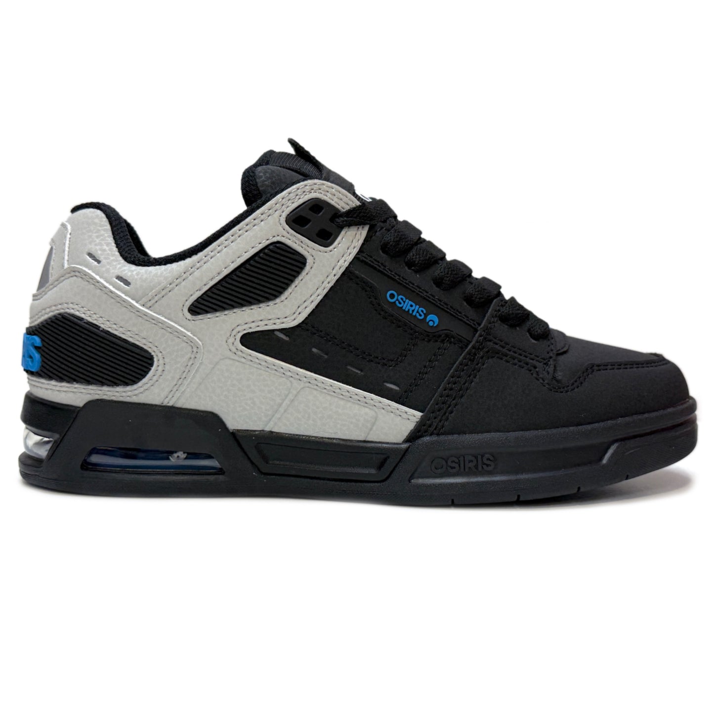 OSIRIS SHOES PERIL GREY BLACK CYAN TRAINERS
