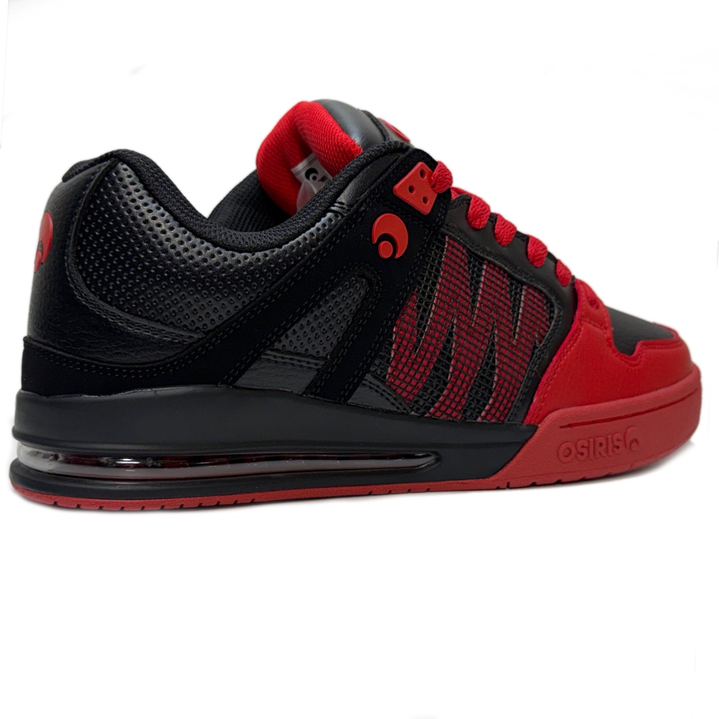 OSIRIS SHOES PIXEL BLACK RED BLACK TRAINERS