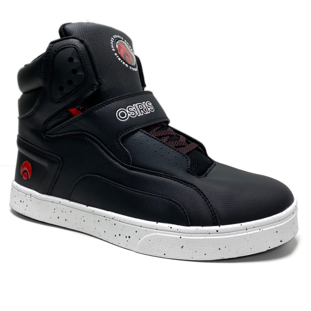 OSIRIS SHOES RIZE ULTRA BLACK RED SPEC TRAINERS