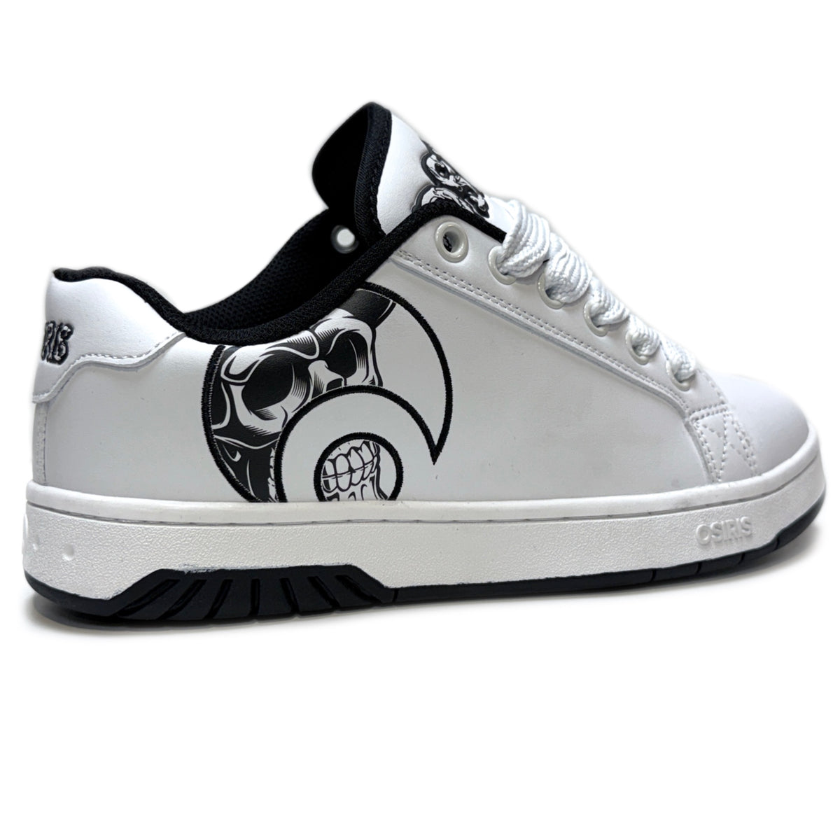 OSIRIS SHOES TROMA ALT WHITE BLACK SKULL TRAINERS