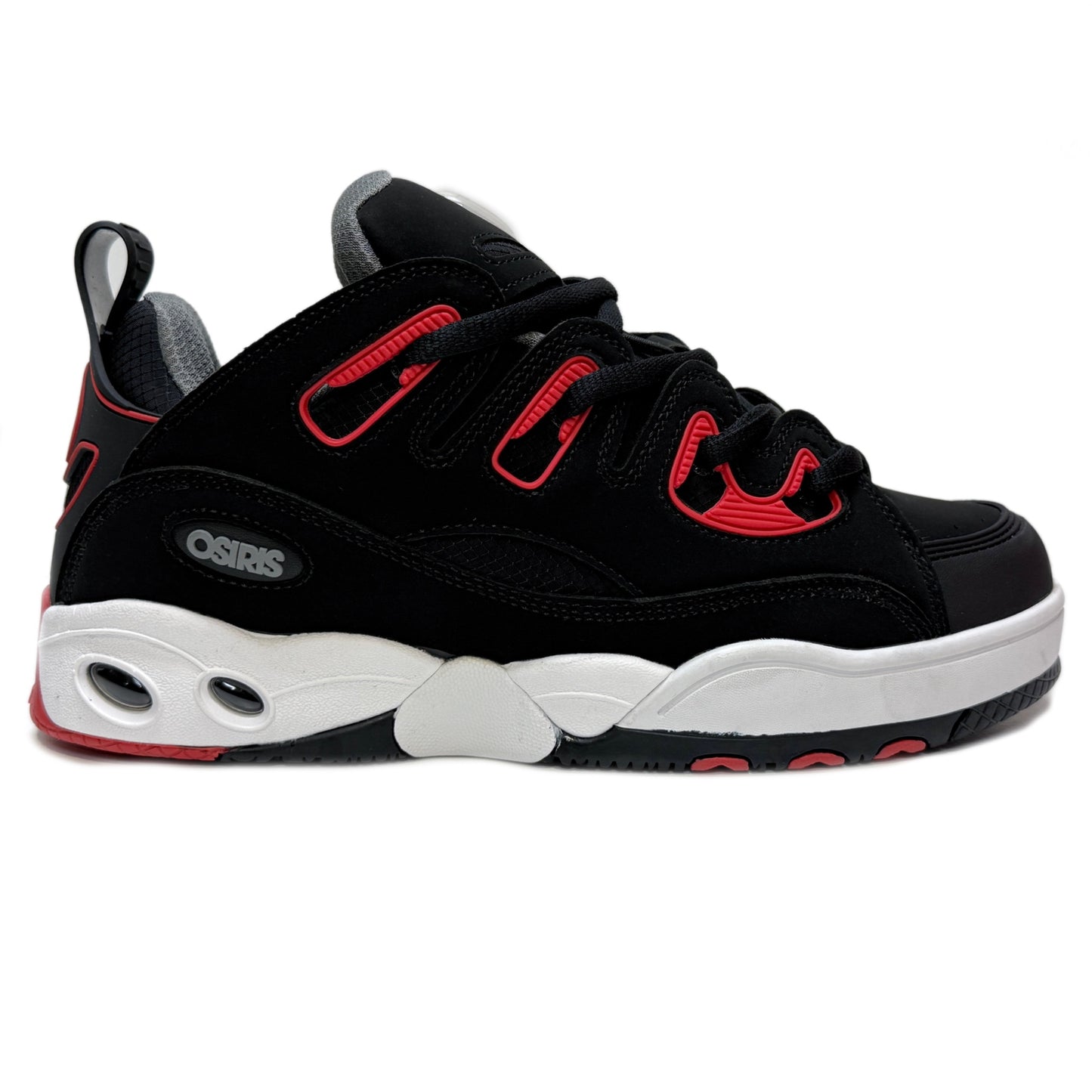 OSIRIS SHOES D3 E BLACK CHARCOAL RED TRAINERS