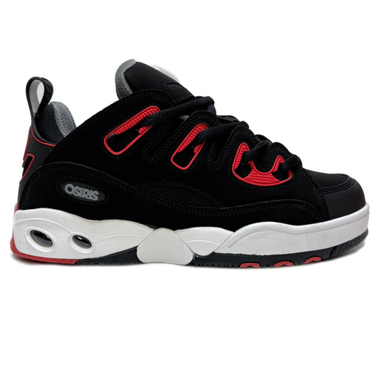 OSIRIS SHOES D3 E BLACK CHARCOAL RED TRAINERS