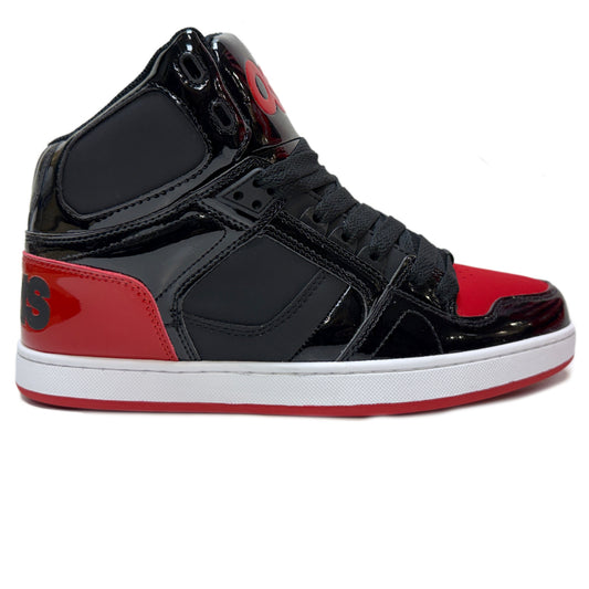 OSIRIS SHOES NYC 83 CLK BLACK BLACK RED TRAINERS