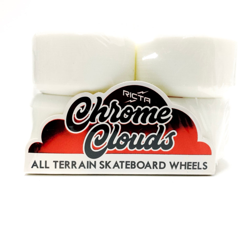 RICTA 54MM CHROME CLOUDS RED 86A SKATEBOARD WHEELS