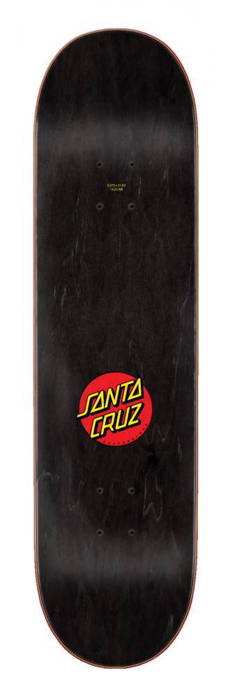 SANTA CRUZ LOGO DECK CLASSIC DOT BROWN 8.375