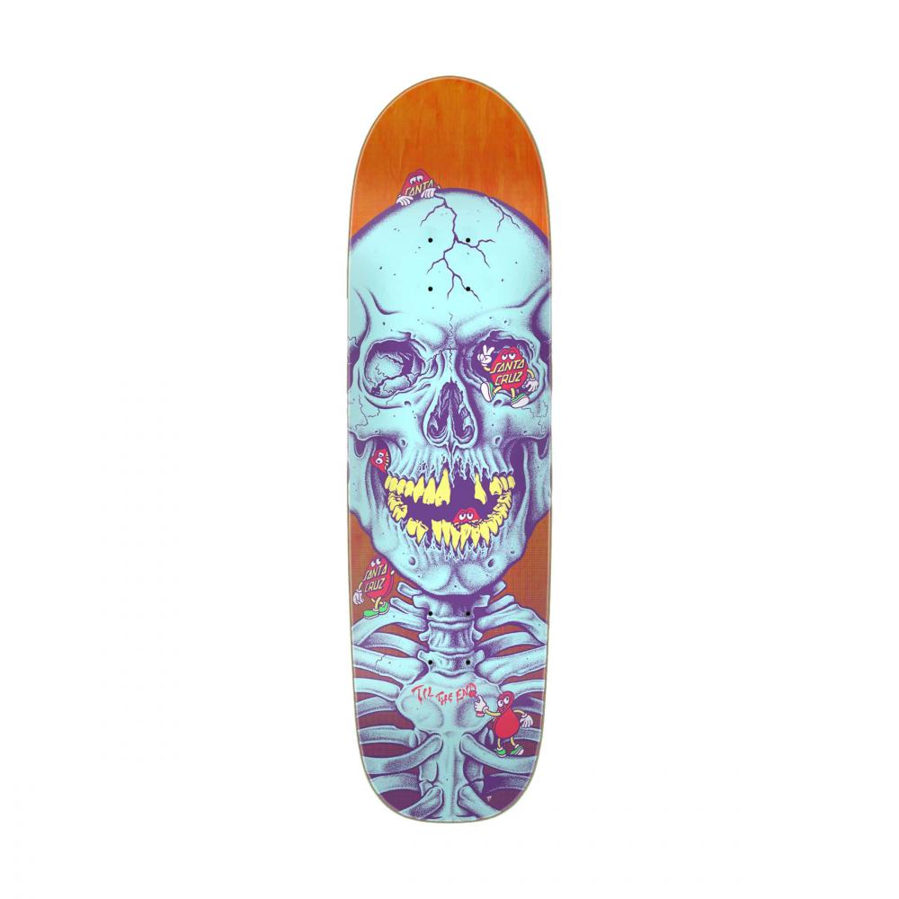 SANTA CRUZ TEAM DECK DOT DUDES FEELBASE ORANGE BLUE SKATEBOARD DECK (8.5")