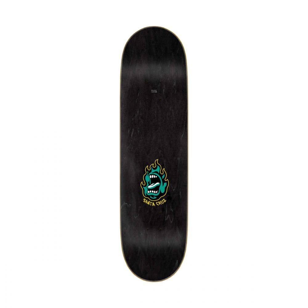 SANTA CRUZ BIRCH DECK SCREAMING FLAME 7 PLY BIRCH GREEN 8.5