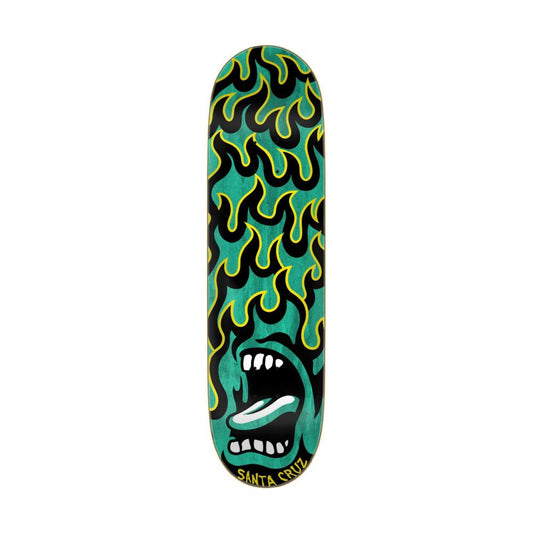 SANTA CRUZ BIRCH DECK SCREAMING FLAME 7 PLY BIRCH GREEN 8.5