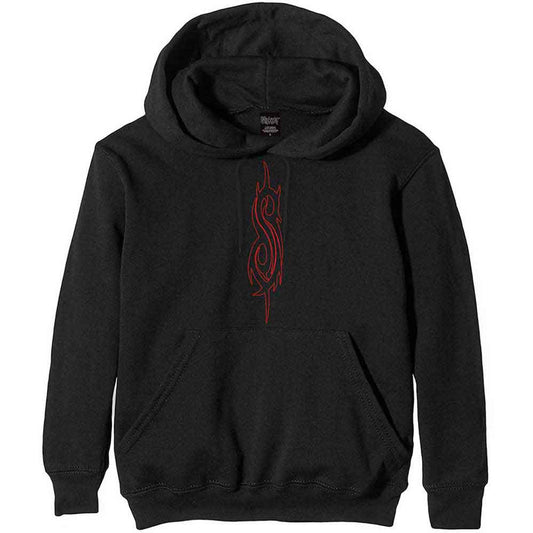 Slipknot Unisex Pullover Hoodie: Arched Group Photo (Black) (Back Print)