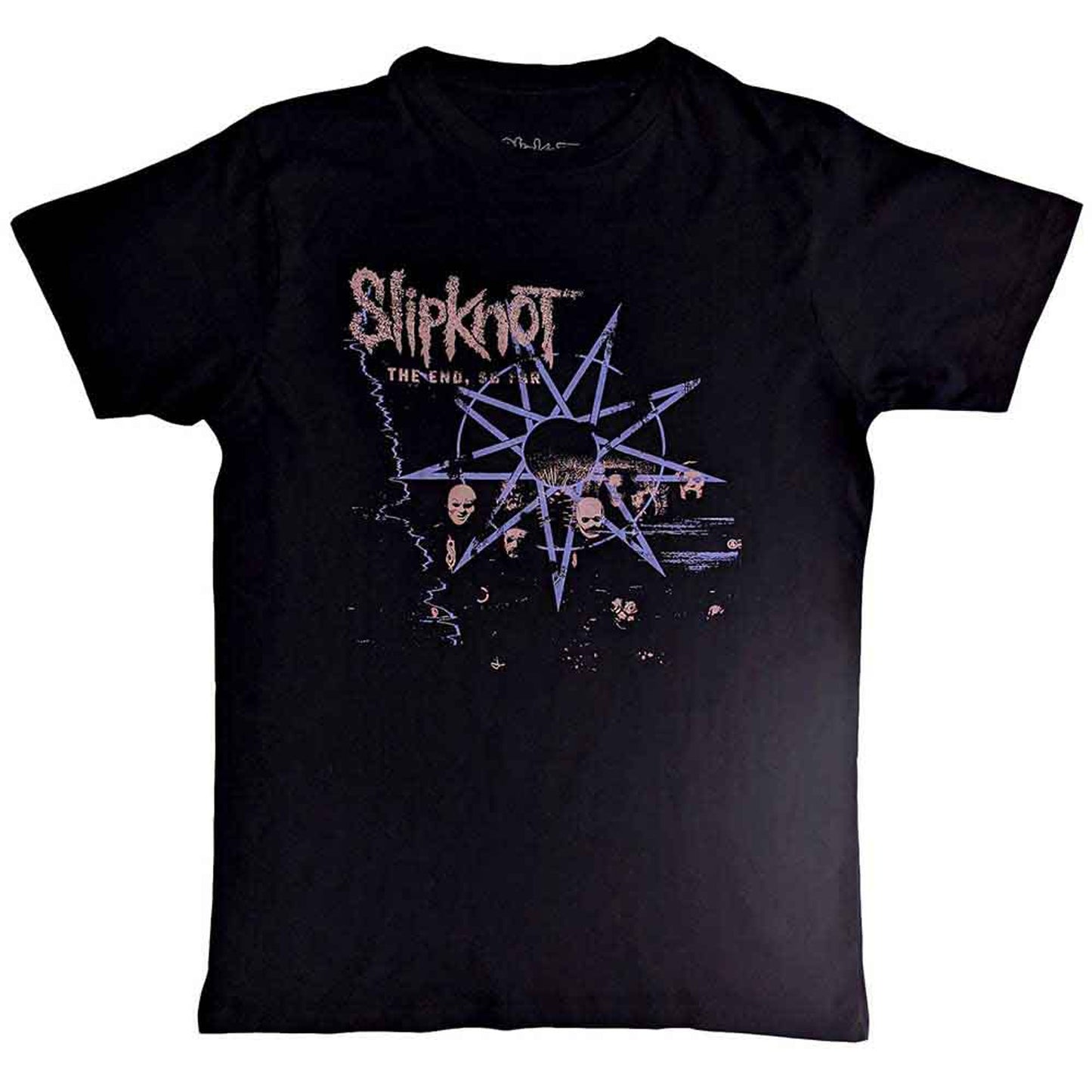 Slipknot Unisex T-Shirt: The End, So Far Band Photo (Black) (Back Print)