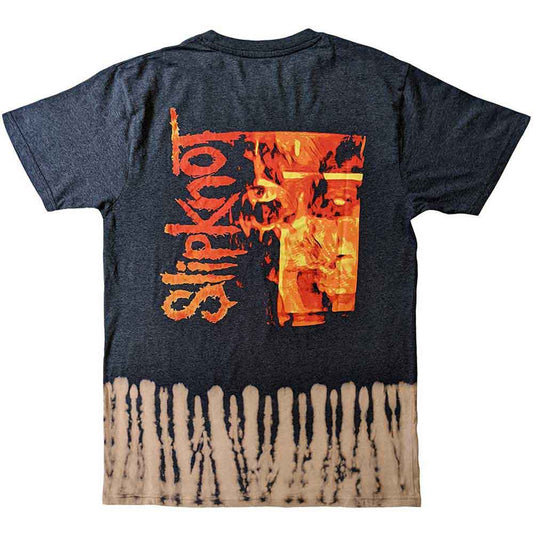 Slipknot Unisex T-Shirt: The End, So Far Tribal S Bleach (Black) (Back Print & Wash Collection)