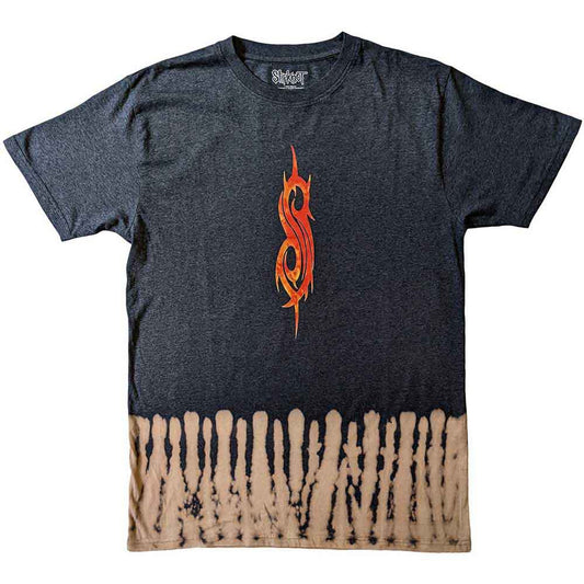 Slipknot Unisex T-Shirt: The End, So Far Tribal S Bleach (Black) (Back Print & Wash Collection)