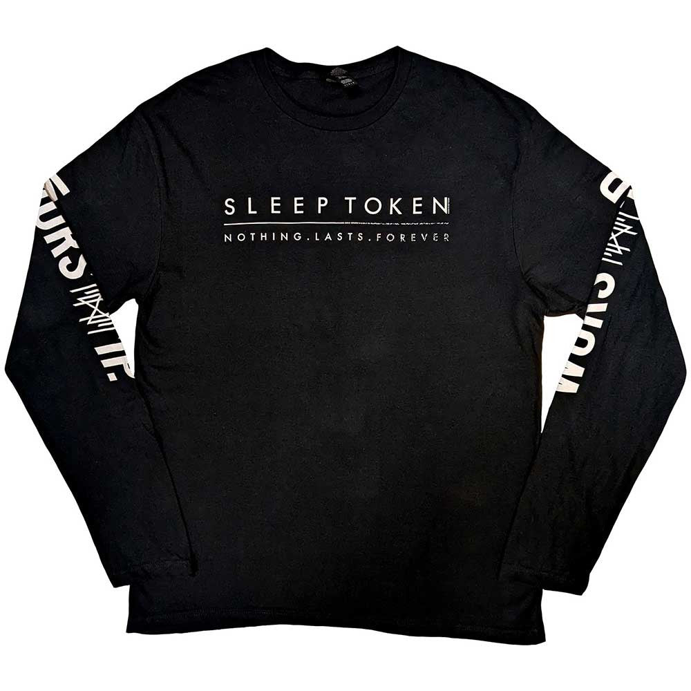 SLEEP TOKEN  NOTHING LASTS FOREVER LONGSLEEVE BLACK T-SHIRT