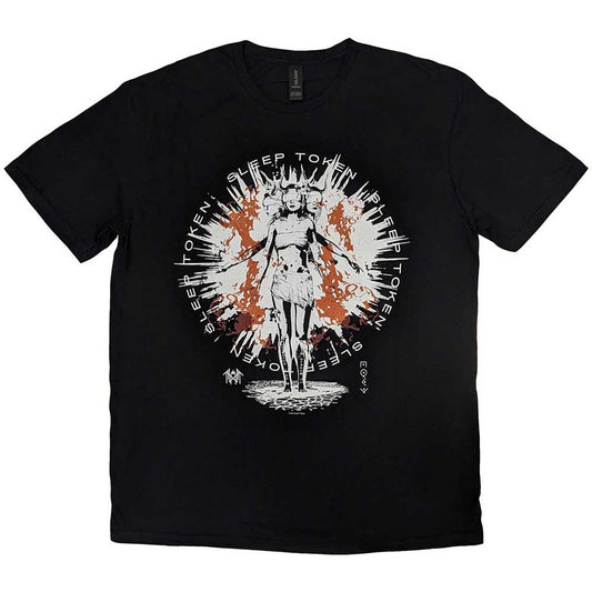 SLEEP TOKEN RAIN MENS BLACK T-SHIRT