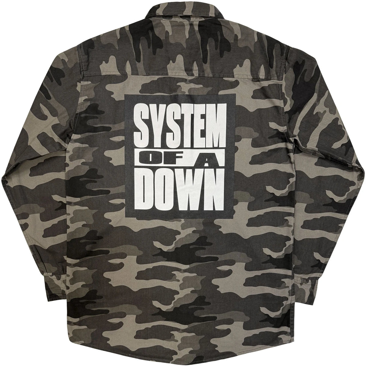 System Of A Down Unisex Shirt: Logo Tour '26 (Camouflage Green) (Back Print & Ex-Tour)