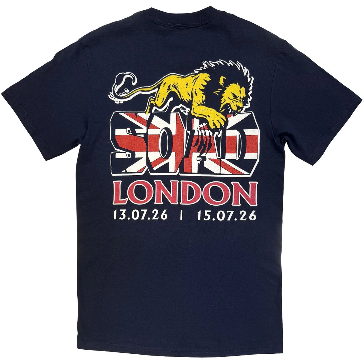 System Of A Down Unisex T-Shirt: London Event Tour '26 (Navy) (Back Print) (Ex-Tour)