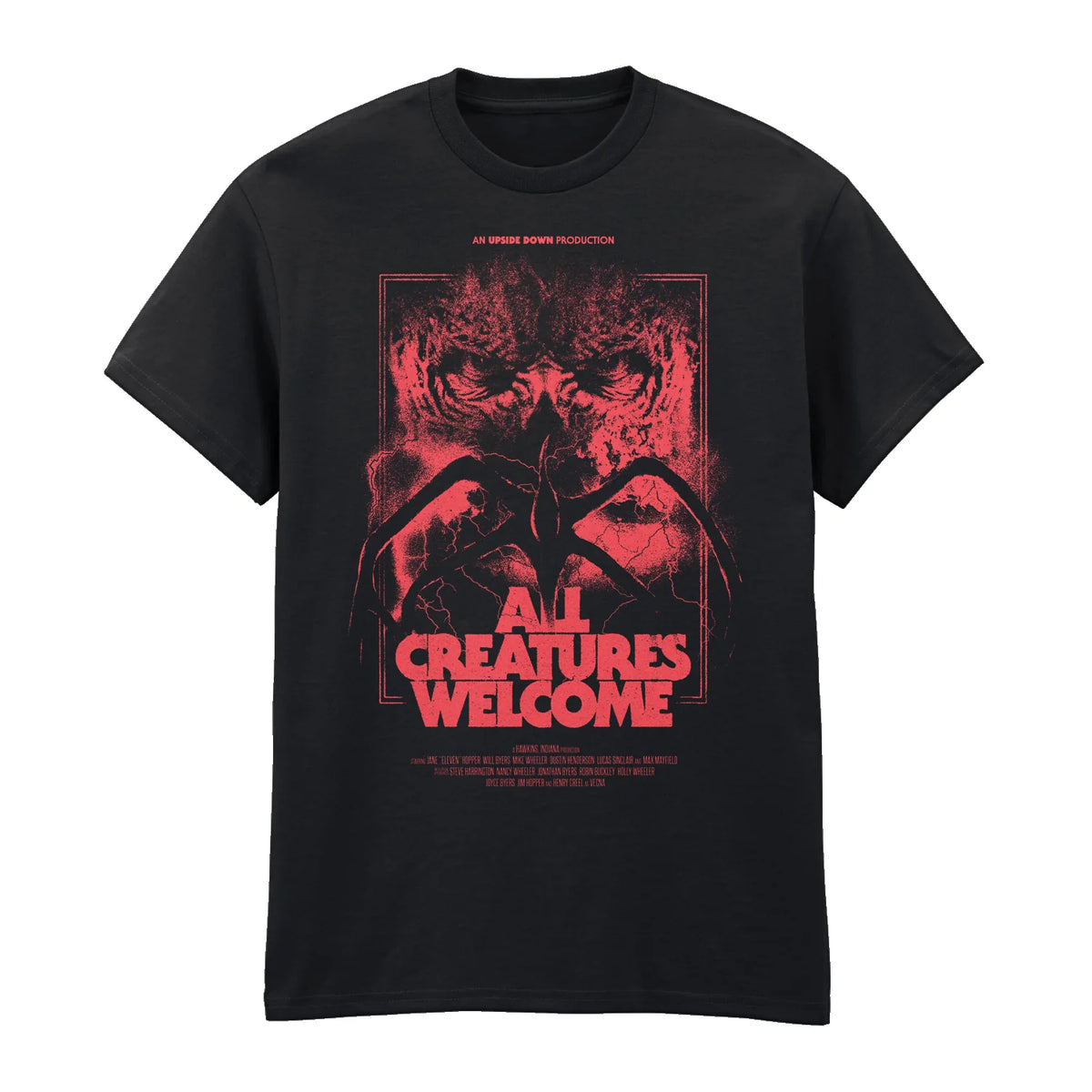 STRANGER THINGS  ALL CREATURES WELCOME - T-SHIRT