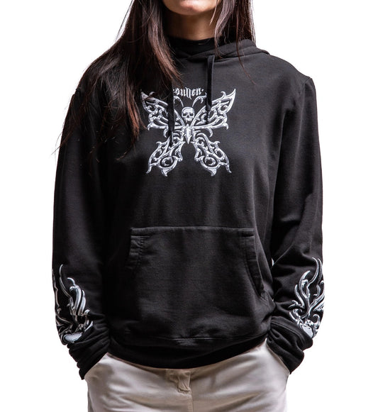 SULLEN CLOTHING CHROME BUTTERFLY WOMEN'S HOODIE