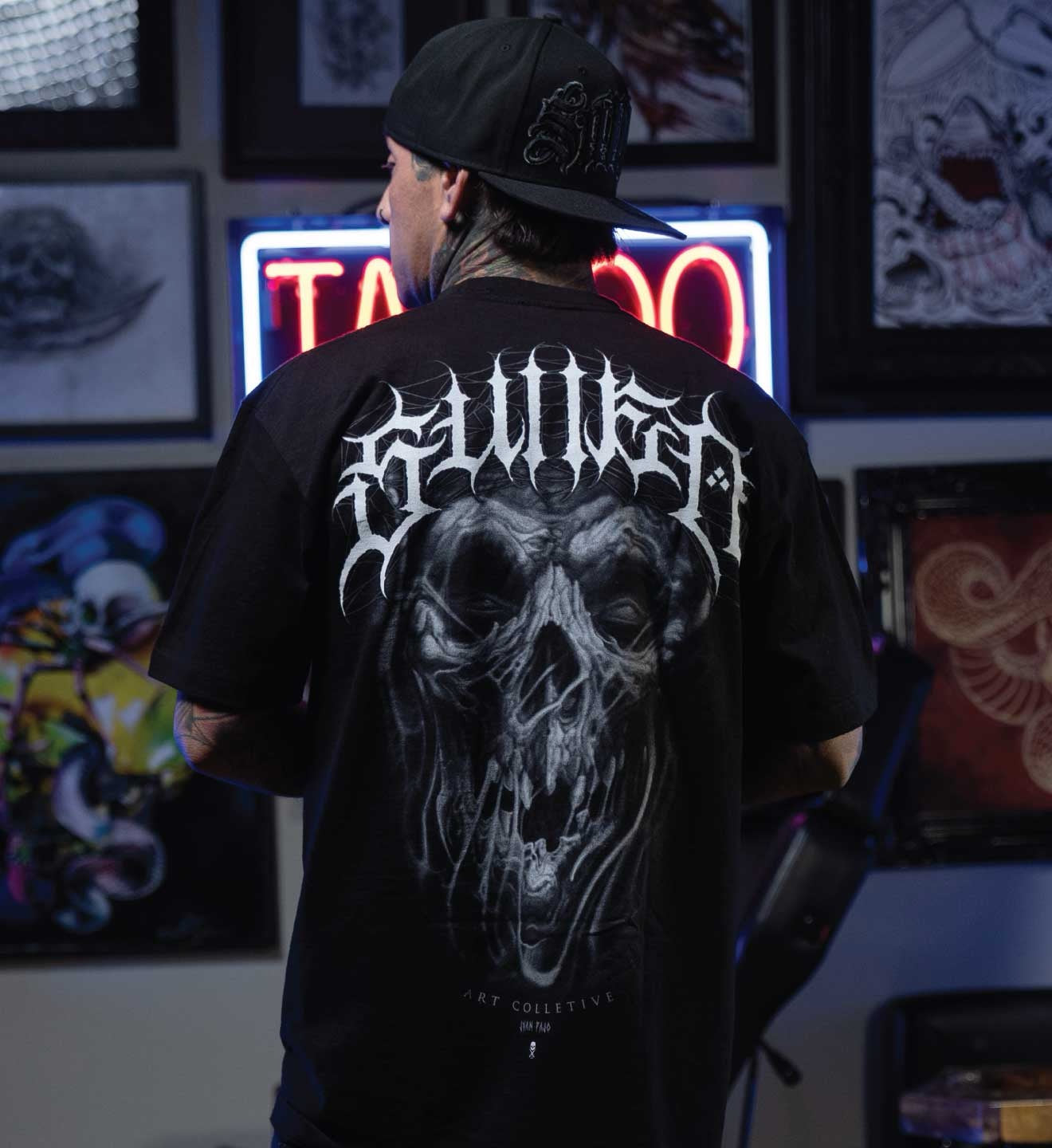 SULLEN CLOTHING JUAN PAJO STANDARD BLACK T-SHIRT