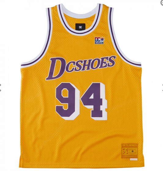 DC SHOES SHOWTIME JERSEY BASKETBALL VEST YELLOW