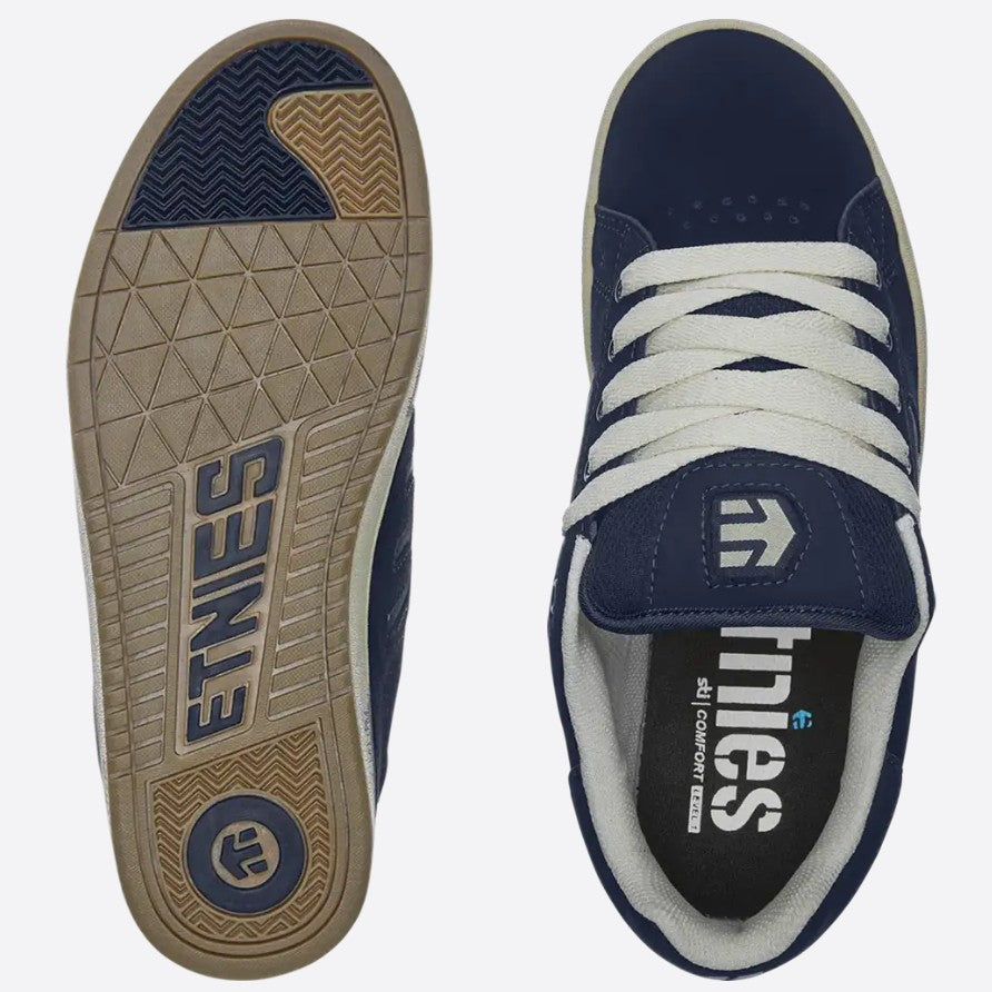 ETNIES CALLICUT NAVY TAN TRAINERS