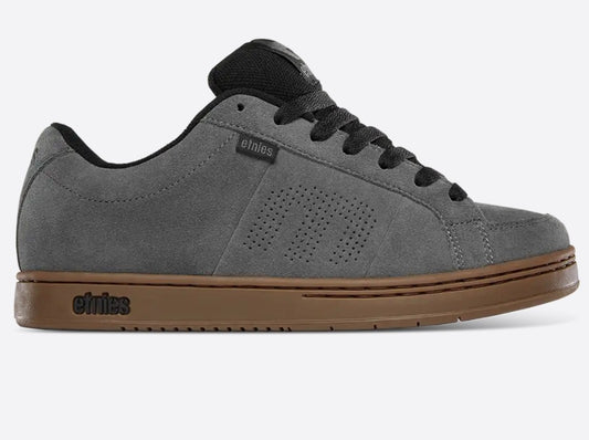ETNIES KINGPIN GREY BLACK GUM TRAINERS