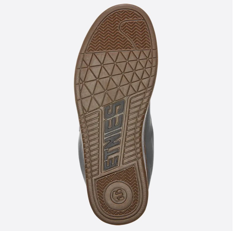 ETNIES KINGPIN GREY BLACK GUM TRAINERS