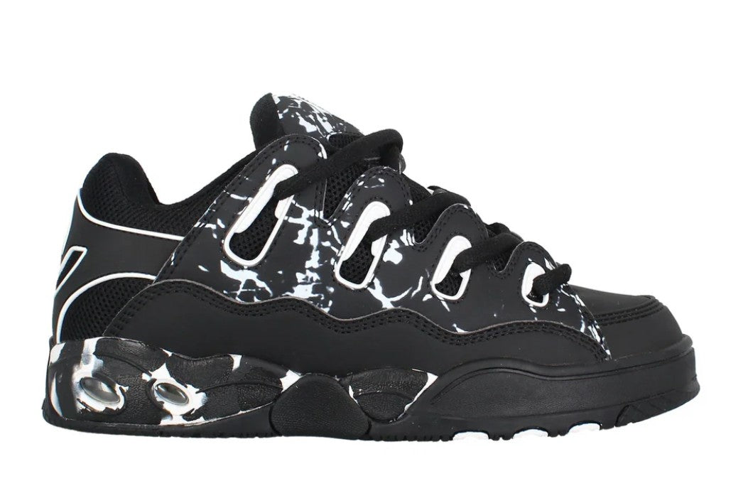 OSIRIS SHOES D3 OG BLACK WHITE MARBLE TRAINERS