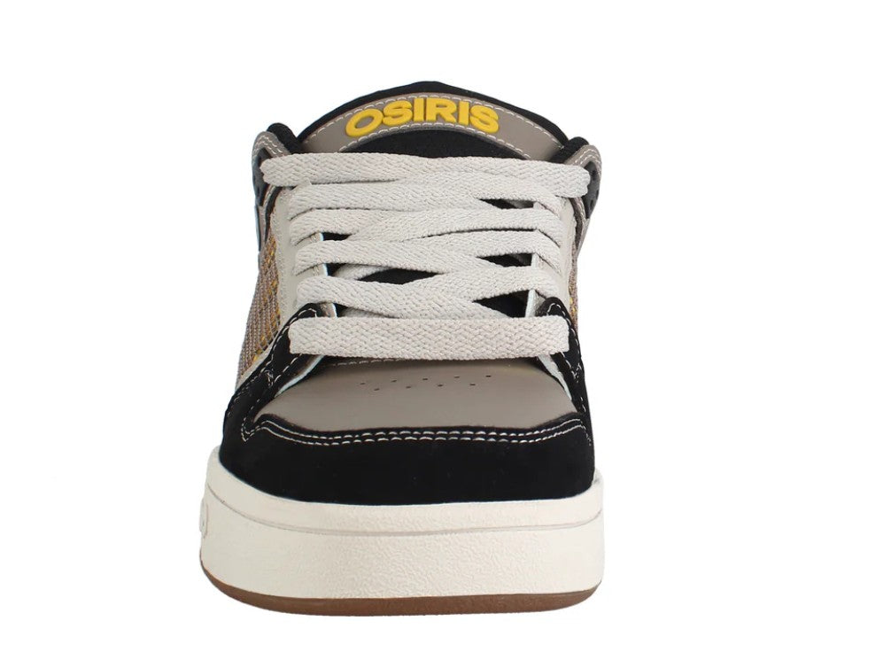 OSIRIS SHOES PIXEL BLACK YELLOW GREY TRAINERS