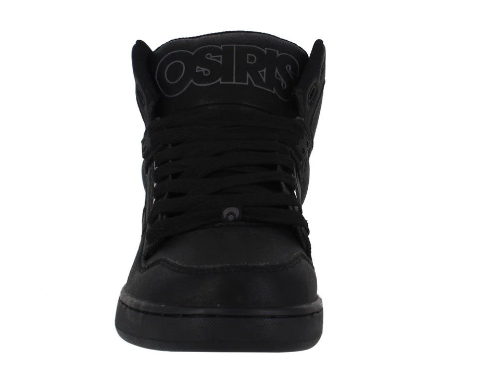 OSIRIS SHOES NYC 83 CLK BLACK BLACK WRINKLE TRAINERS